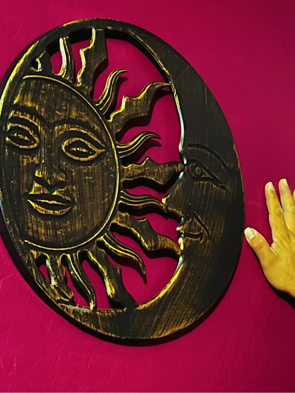 Celestial Sun And Moon Wall Decor